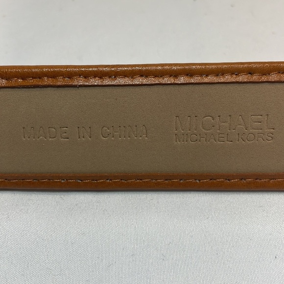 Michael Kors Brown and Tan Leather Belt - Picture 3 of 4